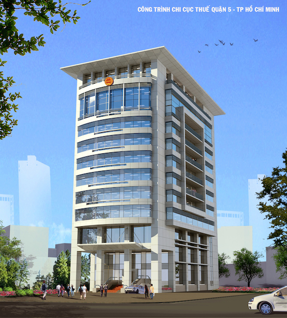Xây dựng trụ sở làm việc chi cục thuế Quận 5-Công ty TNHH Khảo sát thiết kế tư vấn Sài Gòn